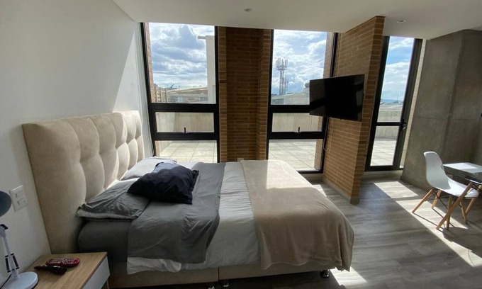 Santa Fe Apartment | Open sky terrace apartment at Bogotánn
