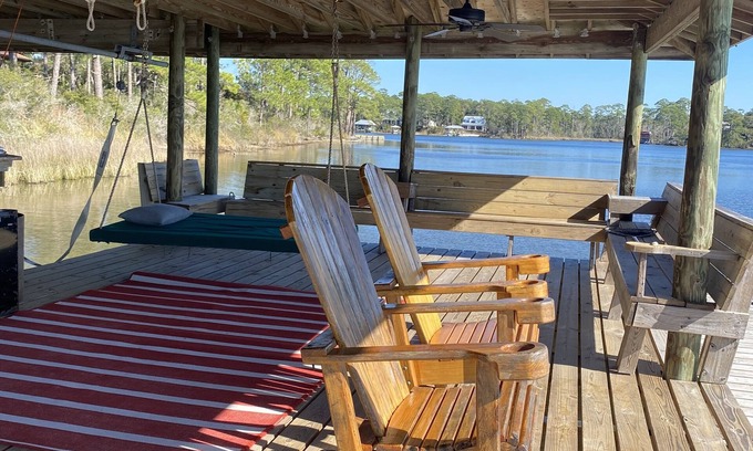 Perdido Beach House | Osprey Guest Cottage Perdido Beach: no crowds traffic condominiums or elevators!
