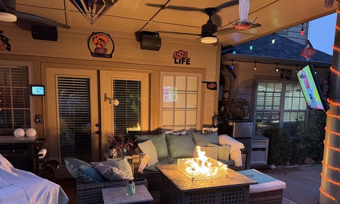 Stillwater House | OSU Game Day Retreat - Welcoming family home with spacious back patio