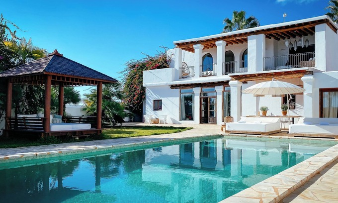 Sant Josep de sa Talaia Villa | Our Favorite: Beautiful Boho Dream Villa/Ibiza Finca Style with Sea Views