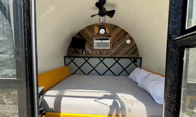 Lancaster Cabin | Our Tubes offer a camping experience for those that love the outdoors but also love a bed.