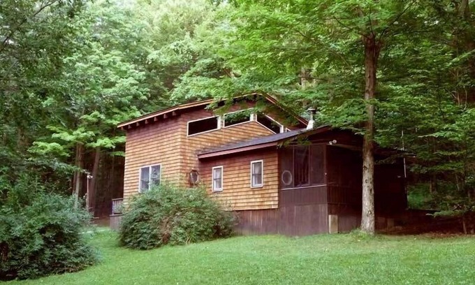 Penfield Cabin | PA Wilds Mtn Cabin, 8 pvt acres in state forest, near Elk Herd & 2 State Parks