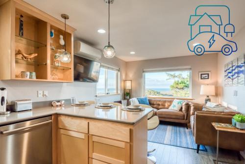 Lincoln City House | Pacific Peek One - OceanView - EV Charger - Pet OK
