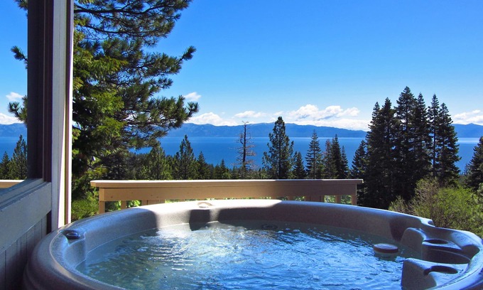Talmont House | Panoramic Lake View Home,Tahoe City,New Remdl,HotTub,EVchrgr,Private Beach Club!