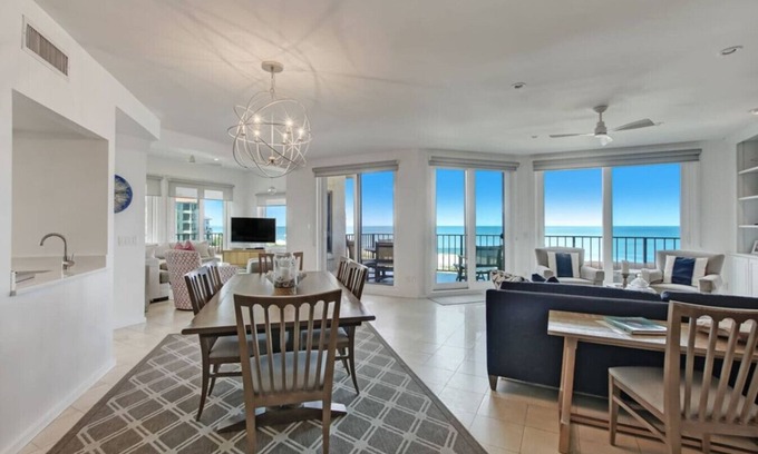 Fernandina Beach Condo | Panoramic Ocean Views from Your Private Penthouse