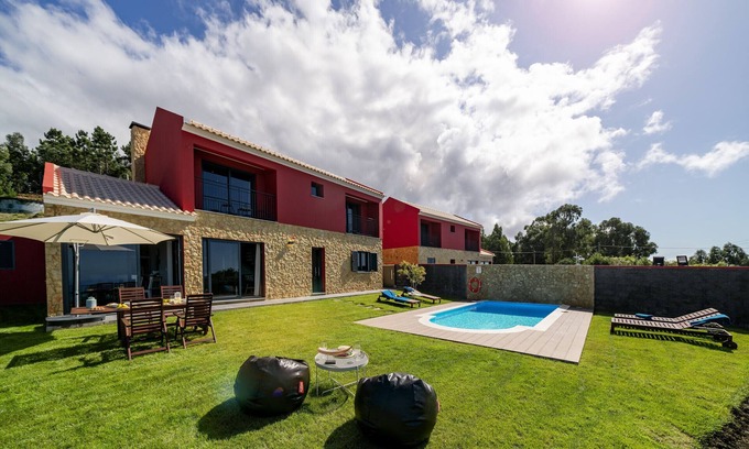 Ponta do Pargo Villa | Para famílias com vista mar e piscina aquecida, Felicidade Rocha II
