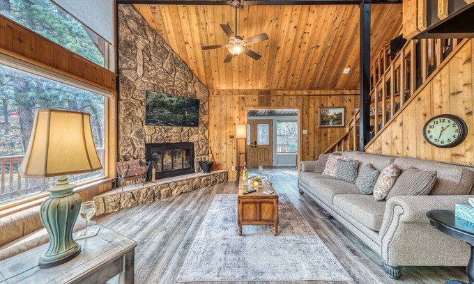 Ruidoso Cabin | Paradise on the River | Wood Fireplace, Hot Tub!