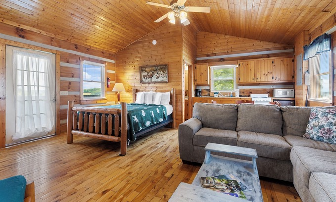 Fancy Gap Cabin | Parkway Lodge with Jacuzzi and Mountain Views! Cabin 11