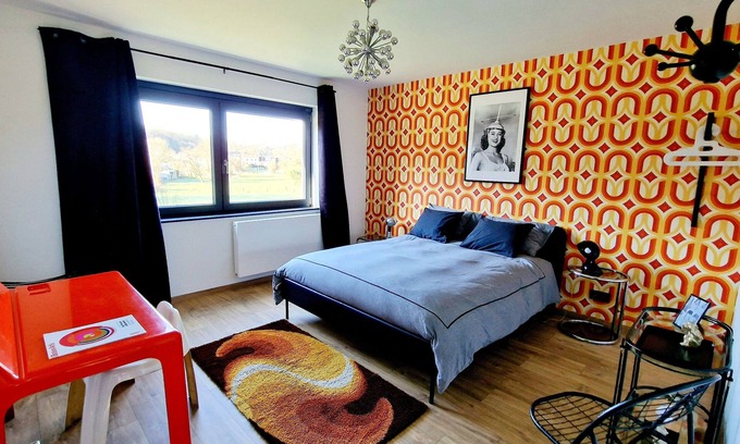 Esneux House | Paulette à bicyclette, vintage home with river view