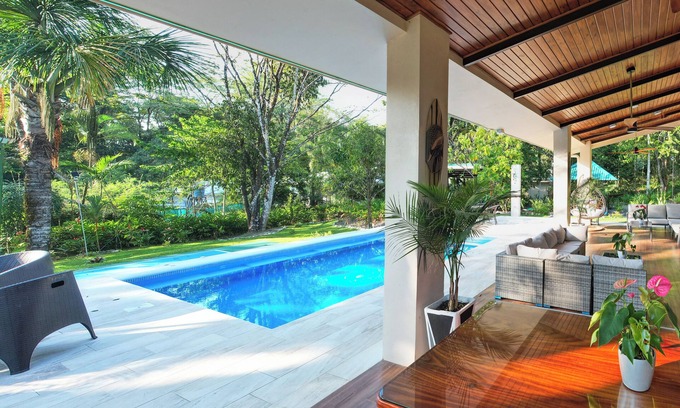 Pavones House | Pavones Athletic Club House with Pickleball Court, Pool, Gym, & Ice Plunge