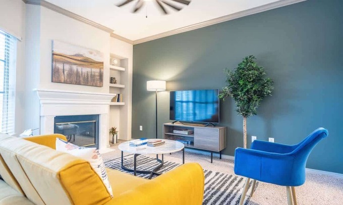 McNeil Apartment | Peaceful 1BR King Suite | Pool, Parking + Gym 02