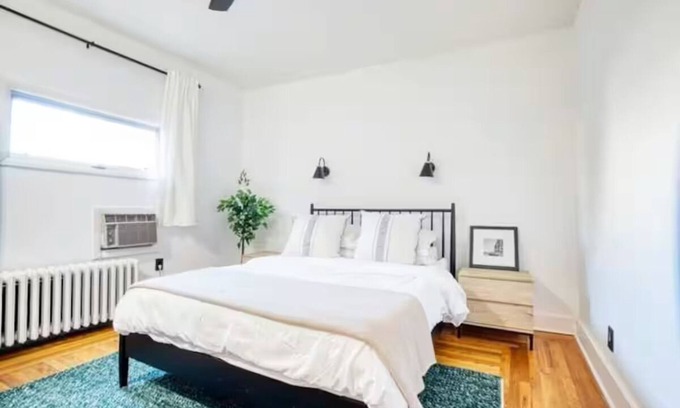 East Shore Apartment | Peaceful Apartment with Waterview and Patio, Walk to Beach!