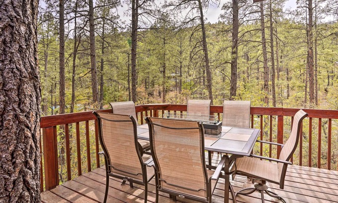 Crown King Cabin | Peaceful Cabin w/Deck & Grill: 1 Mi to Crown King