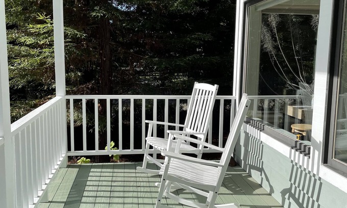 Anchor Bay House | Peaceful Retreat with Ocean Views, Tall Pine Trees, and Beautiful Garden