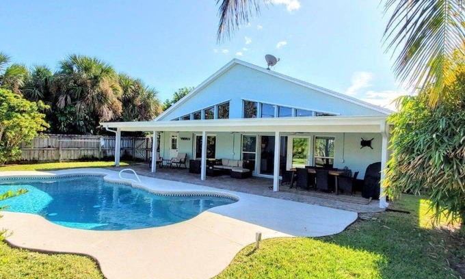 Melbourne Beach House | Pelican Pad - Four Bedroom home with private pool. Heated pool is available.
