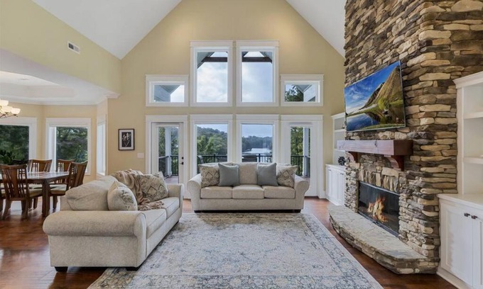 West Union House | Peninsula Rd - Sunset View Over Lake Keowee