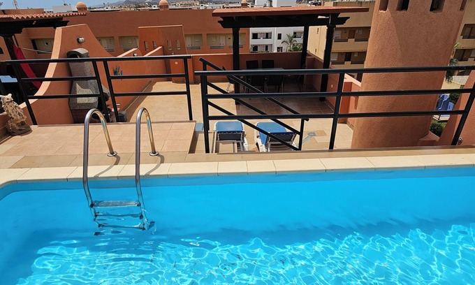 Vera Beach Apartment | Penthouse, 50m from the beach, with private pool at roof terrace, WIFI