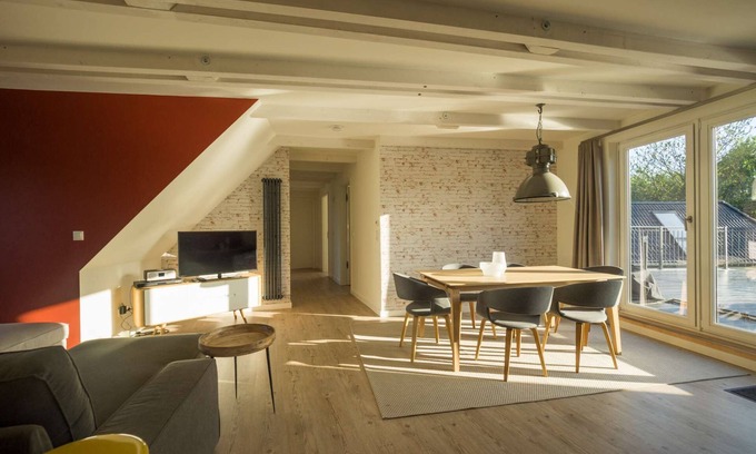 St. Peter-Ording Apartment | Penthouse for 6 persons, roof terrace, pool, sauna, garden