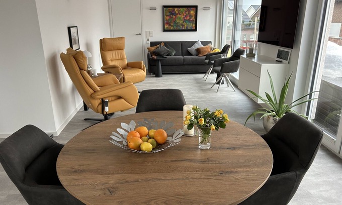 Jever Apartment | Penthouse Jever - Großzügige Dachterrasse
