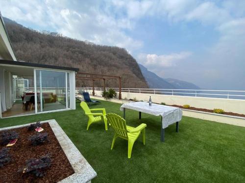Valbrona Apartment | Penthouse with Big Terrace in Residence with Pool