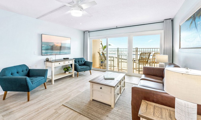 Satellite Beach Condo | Perfect for Families - Oceanfront Ground Floor Condo w/Large Heated Pool! 🏖️