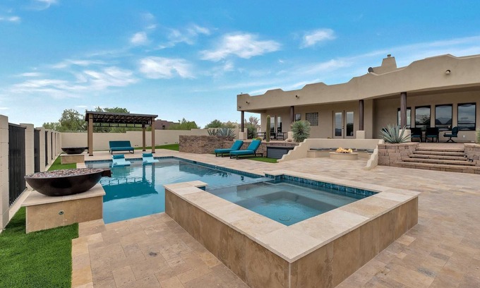 Rio Verde Foothills House | Perfect for families, Heated Pool & Spa, Basketball Court + Dog Friendly, Desert Paradise Views!