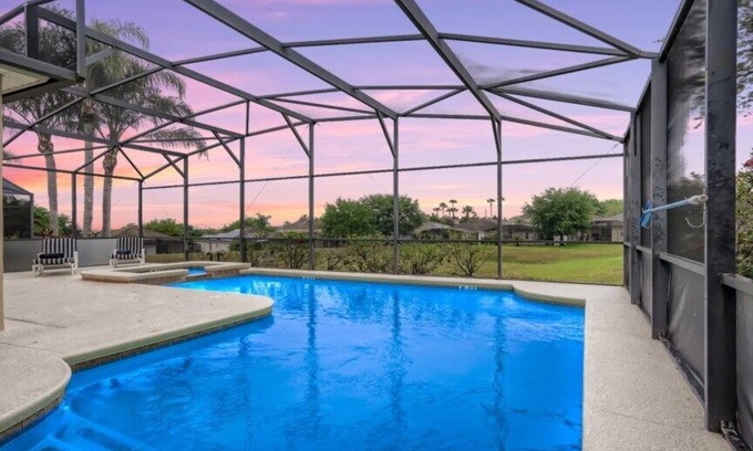 Haines City Villa | Perfect Pool Time Villa in Calabay Parc | Garage Game Room| Community Lake