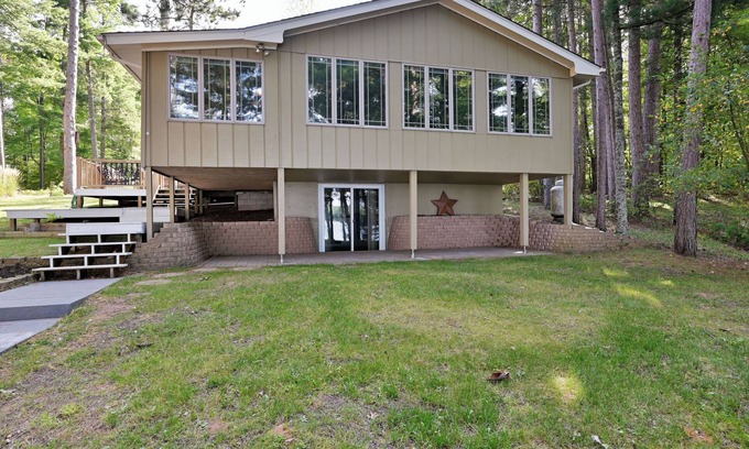 Spooner Cabin | Perfect sandy frontage with Western Exposure for perfect sunsets!