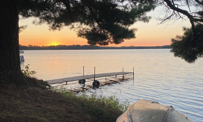 Britt House | Perfect spot for your next stay: RV camper on quiet, wooded lake lot