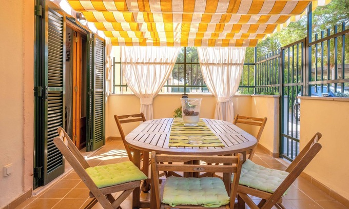 Can Picafort Apartment | Pet-friendly Apartment Santa Eulalia Near the Beach with Mountain View, A/C, Wi-Fi & Terrace