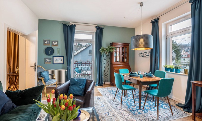 Badenscheuern Apartment | Pet-Friendly 'Apartment Spa' with Balcony and Wi-Fi