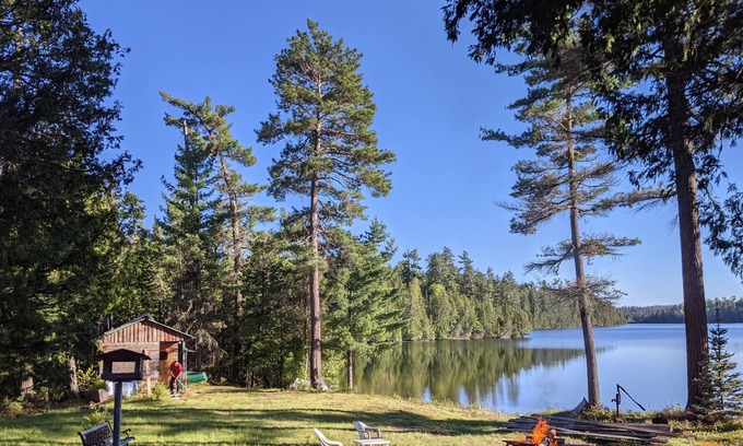 Timmins Cottage | Pet friendly family cottage. One Lake-One Cottage.A Unique Peaceful Experience.