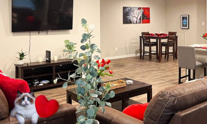 Lake Charles House | Pet-Friendly Home Base with Fenced Yard & Dedicated Office Room