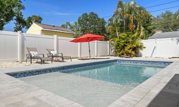 Largo House | Pet Friendly home with a heated Pool in Quiet Residential Area ~ Short Drive to Beach! ~ Blue Lagoon