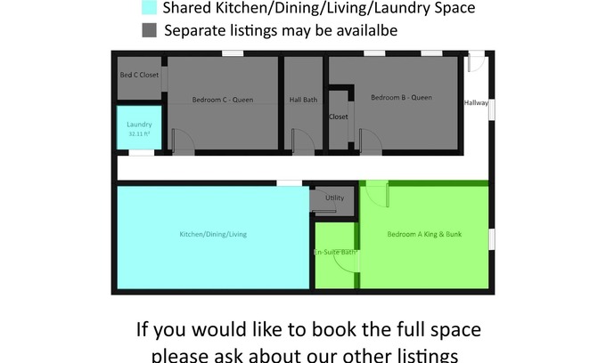 Layton House | Pet Friendly King Suite w/Private Bath & Waffles