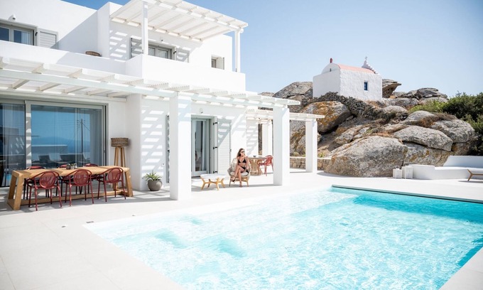 Mykonos Town Villa | Petra Mare | Above Mykonos town | Private pool | Chapel | Ideal for weddings