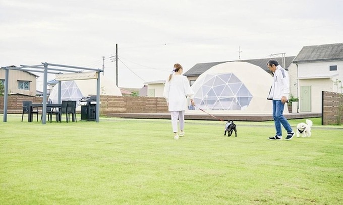 Katakai RV Rental | Pets allowed 7m dome tent B Room only plan /Sanbu District Chiba