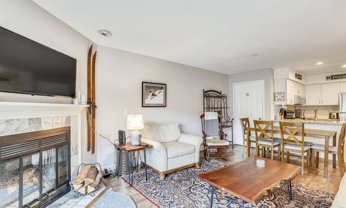 Killington Condo | Pico E202 Ski on/off at Pico Mountain renovated and views of the slopes. (please note this unit has NO AIR CONDITIONING)