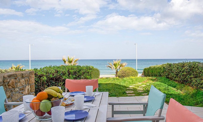 Kato Gouves Villa | Pink Rose Beachfront Villa