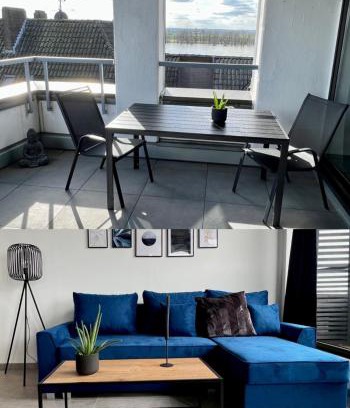 Emmerich Apartment | PISO SUPERIOR - Exklusives Apartment an der Promenade mit Rheinsicht & Loggia