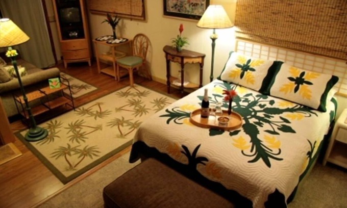 Lawai Apartment | Plantation Style Studio & Courtyard Garden In Koloa