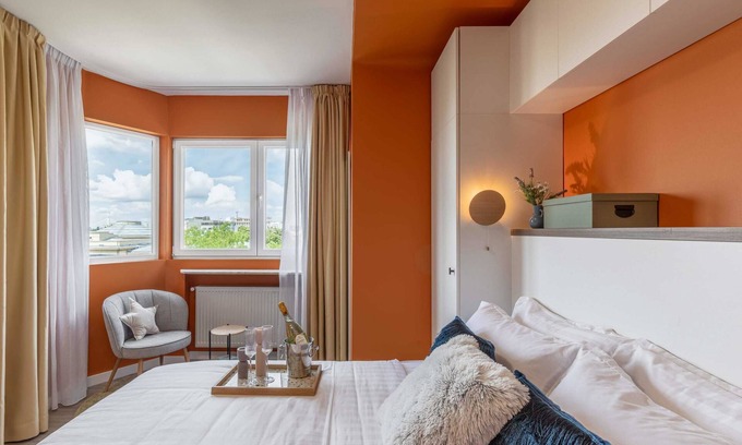 Bucharest Apartment | Playful & Bright 1BR near The Faculty of Law