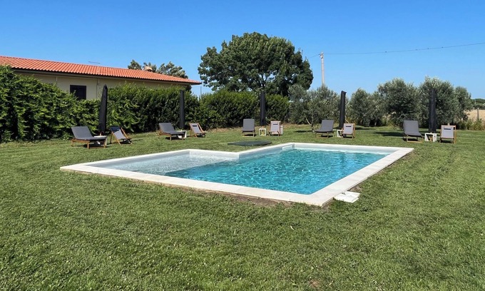 Pescia Romana Villa | Podere Bianco Farmhouse - villa with swimming pool
