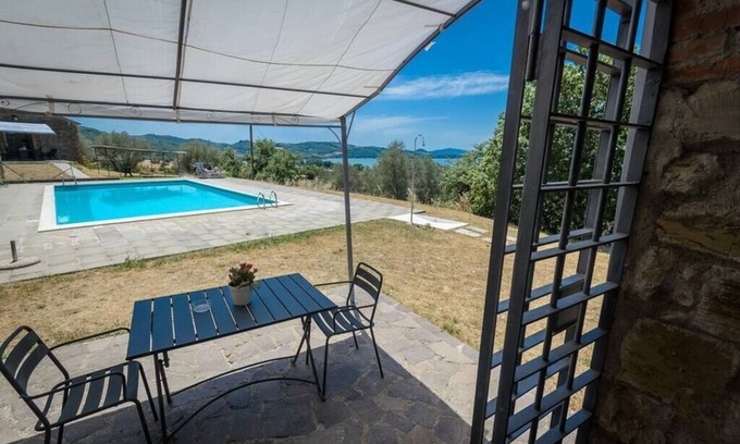 Passignano sul Trasimeno Cottage | PoloTuristiscoUmbria Rustic Lake View APT PAPAVERO