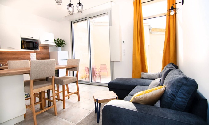 Libourne Apartment | Pompidou Residence – apt 101 garden