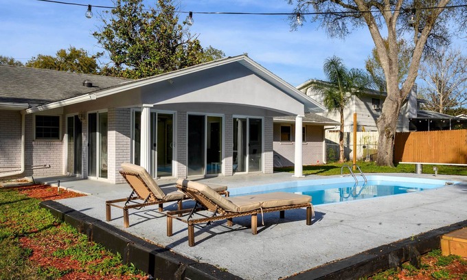 Brandon House | Pool & Game Room: Spacious Brandon Home
