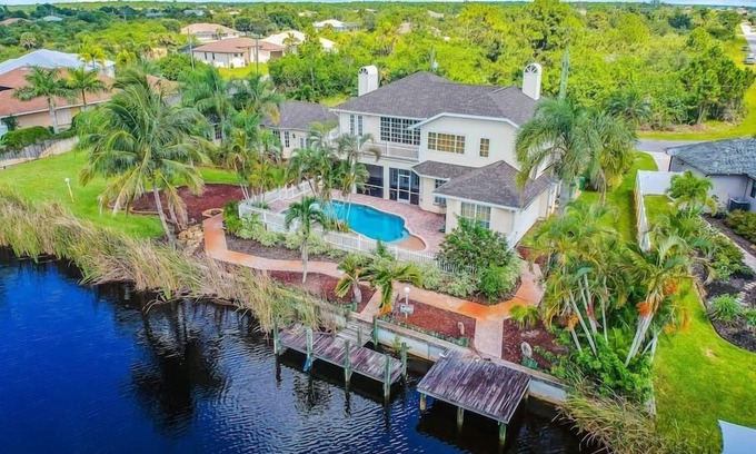 South Gulf Cove House | Pool Home on Saltwater Canal Accommodating 10
