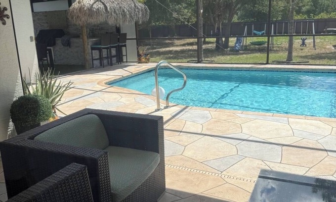 Lehigh Acres House | Pool house 4 bedroom 2 bath, Playground, ping pong table, foosball table & more.