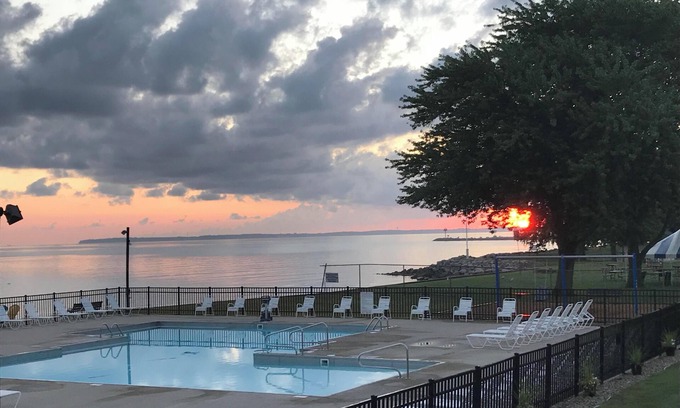 Port Clinton Condo | Pool is open through September 21 ! Come enjoy the lake!