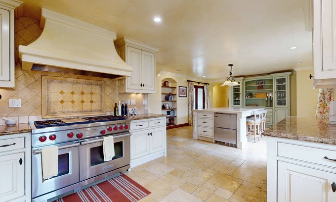 Del Monte Forest House | Posh Home w/Lush Courtyard, Outdoor Fireplace & Brick Oven - Blocks to Beach